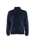 Sweatshirt met rits 3362 - Donker marineblauw/Zwart