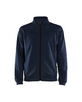 Sweatshirt met rits 3362 - Donker marineblauw/Zwart