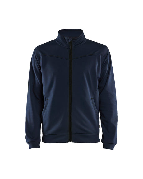 Sweatshirt met rits 3362 - Donker marineblauw/Zwart