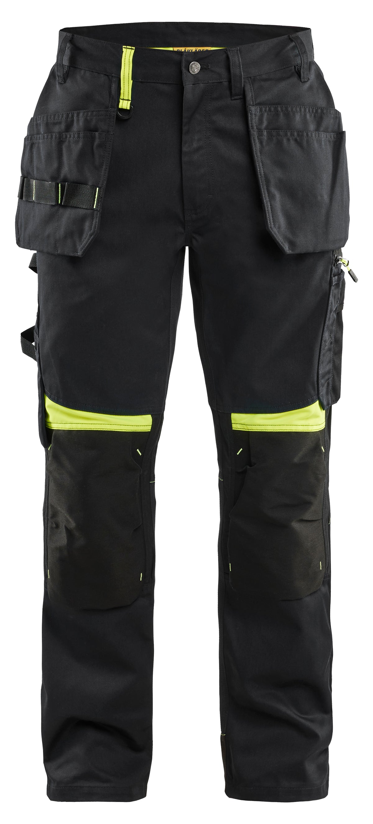 Werkbroek met gereedschapszakken 1555 - Zwart/High Vis Geel