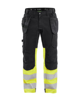 High-Visibility Werkbroek 1558 - Zwart/High Vis Geel