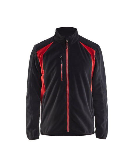 Fleecejack 4730 - Zwart/Rood