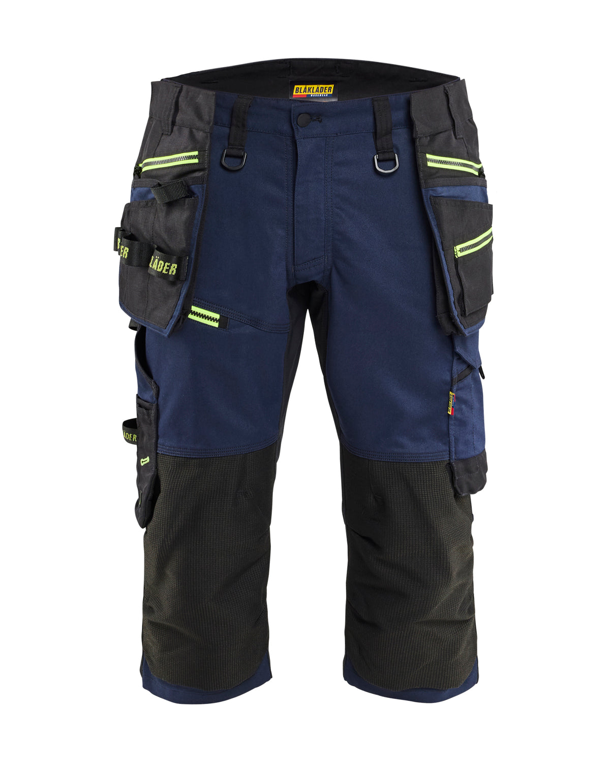 Piraatbroek STRIKER - Donker marineblauw/High Vis Geel