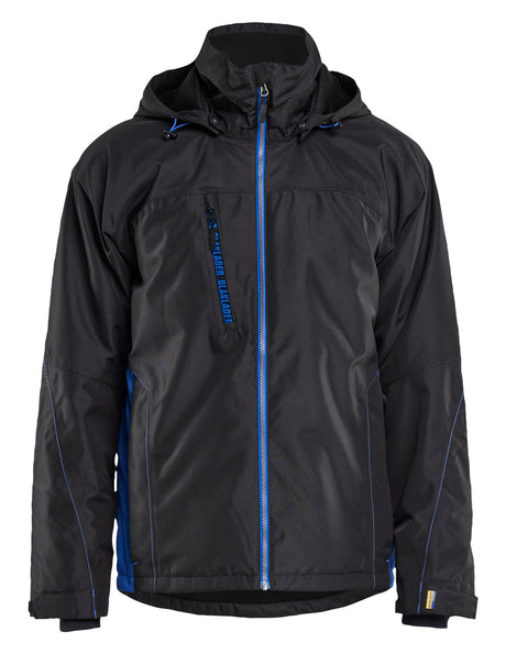 Lichtgewicht winterjas 4890 - zwart/korenblauw