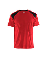 T-shirt Industrie 3379 - rood/zwart