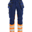 High-Visibility Werkbroek Dames 7030 - Marineblauw/Oranje