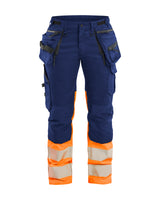 High-Visibility Werkbroek Dames 7030 - Marineblauw/Oranje