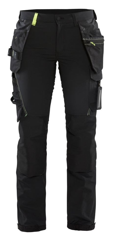 Werkbroek Dames 7192 - Zwart/High Vis Geel