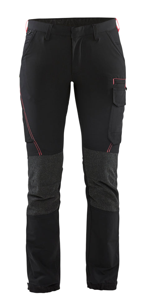 Service Werkbroek Dames 7122 - Zwart/Rood