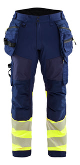 Werkbroek High-Visibility 1821 - Marine/High Vis Geel