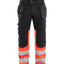 High-Visibility Werkbroek 1558 - Zwart/High Vis Rood
