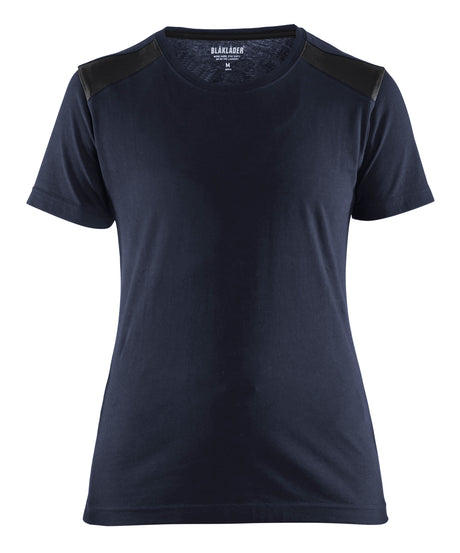 T-shirt Dames 3479 - Donker marineblauw/Zwart