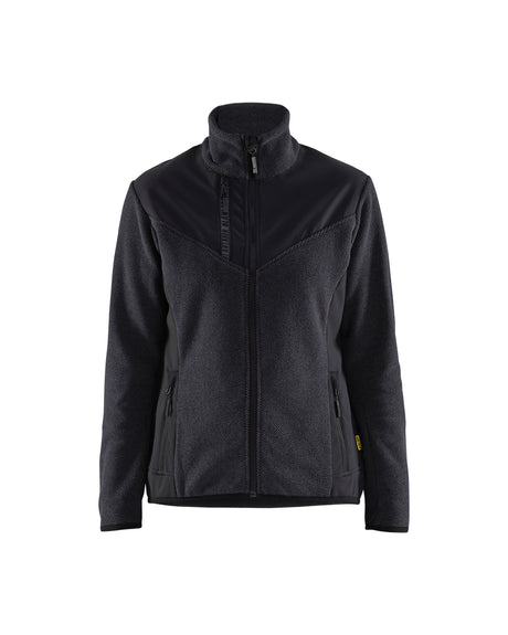 Gebreid Vest Dames 5943 - Donkergrijs/Zwart