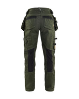 Werkbroek X1900 Dames - Donker herfstgroen/Zwart
