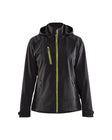 Softshell jack Dames 4719 - Zwart/High Vis Geel