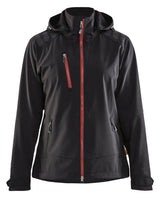Softshell jack Dames 4719 - Zwart/Rood