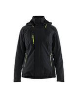 Winterjas Dames 4408 - Zwart/High Vis Geel