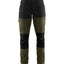 Service Werkbroek Stretch Dames 7166 - Donker herfstgroen/Zwart