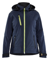 Softshell Jack Dames 4751 - Donker marineblauw/High Vis Geel