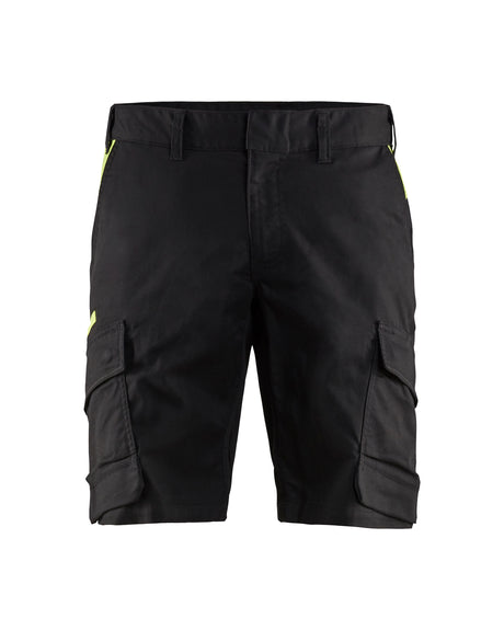 Short Industrie 1446 - Zwart/High Vis Geel