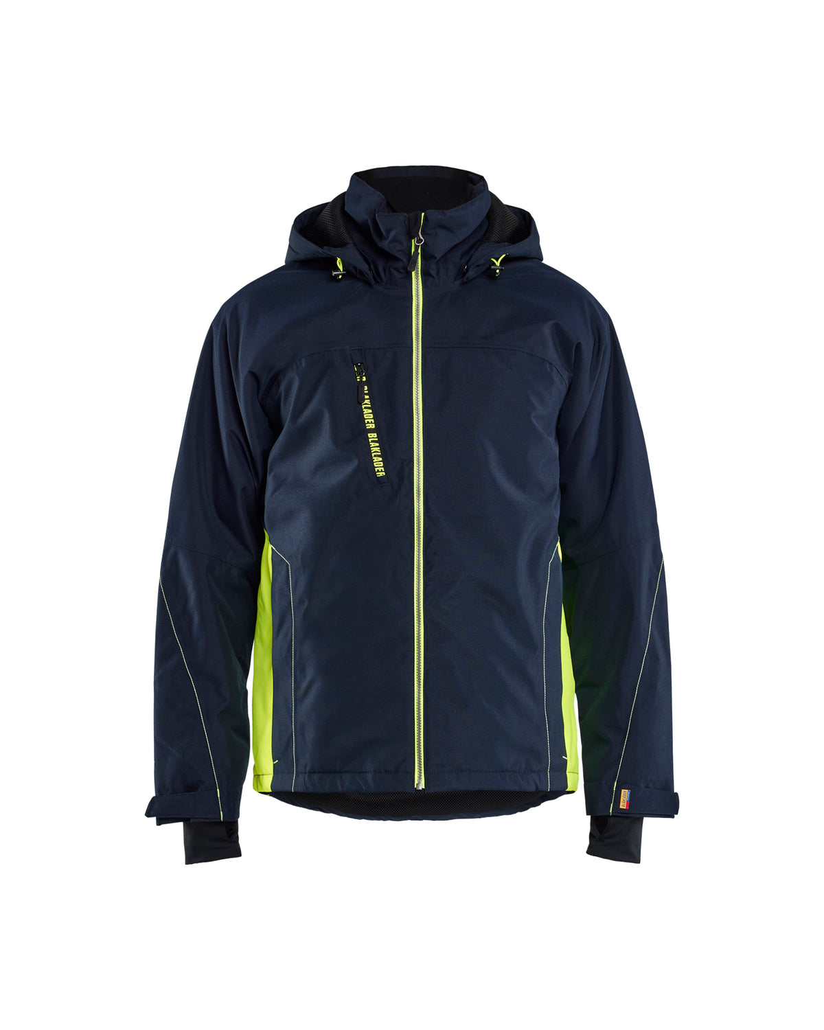 Lichtgewicht winterjas 4890 - Donker marineblauw/High Vis Geel
