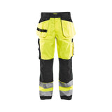Blåkläder High Vis Werkbroek Dark Khaki High Visibility HIGH VIS GEEL/ZWART / C46,HIGH VIS GEEL/ZWART / C48,HIGH VIS GEEL/ZWART / C50,HIGH VIS GEEL/ZWART / C52,HIGH VIS GEEL/ZWART / C54,HIGH VIS GEEL/ZWART / C56,HIGH VIS GEEL/ZWART / C58,HIGH VIS GEEL/ZWART / C60,HIGH VIS GEEL/ZWART / C62,HIGH VIS GEEL/ZWART / C64