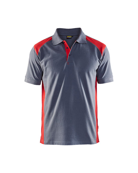 Poloshirt 3324 - Grijs/Rood