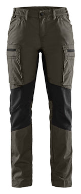 Service werkbroek Stretch Dames 7159 - groen/zwart