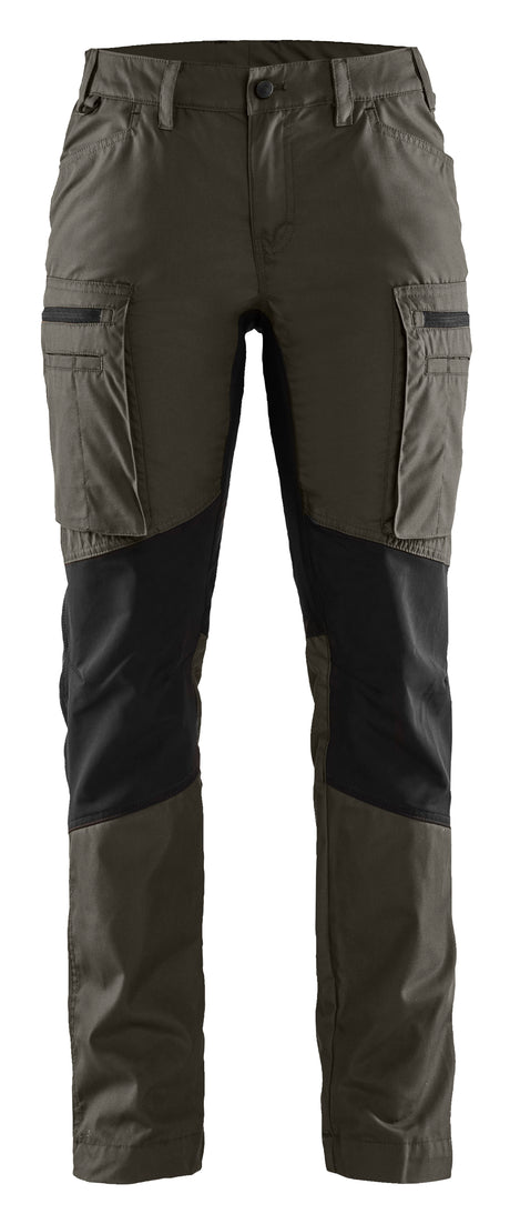 Service werkbroek Stretch Dames 7159 - groen/zwart