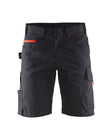 Korte Werkbroek 1499 - Zwart/Rood