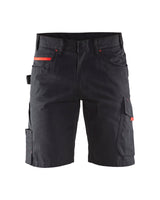 Korte Werkbroek 1499 - Zwart/Rood