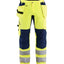 Werkbroek High-Visibility 1552 - High Vis Geel/Marineblauw