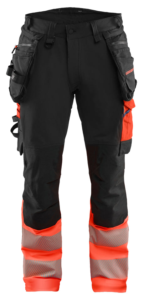 High-Visibility Werkbroek 1125 - Zwart/High Vis Rood