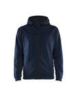 Hooded Sweatshirt met Rits 3363 - Donker marineblauw/Zwart