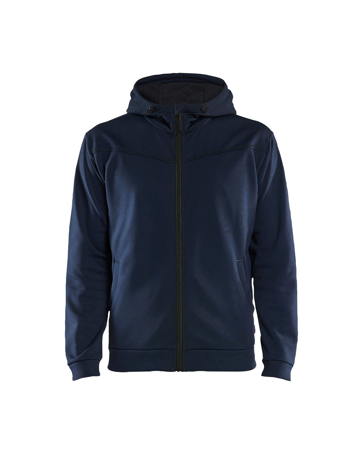 Hooded Sweatshirt met Rits 3363 - Donker marineblauw/Zwart