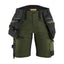 Short STRIKER Dames - Donker herfstgroen/Zwart
