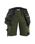 Short STRIKER Dames - Donker herfstgroen/Zwart