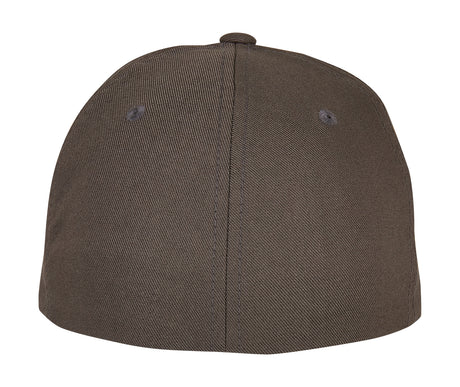 Flexfit cap 6100NU donkergrijs achterkant