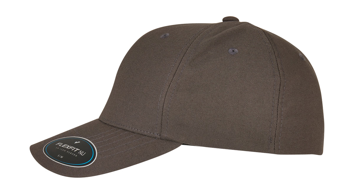 Flexfit cap 6100NU donkergrijs linkerzijkant