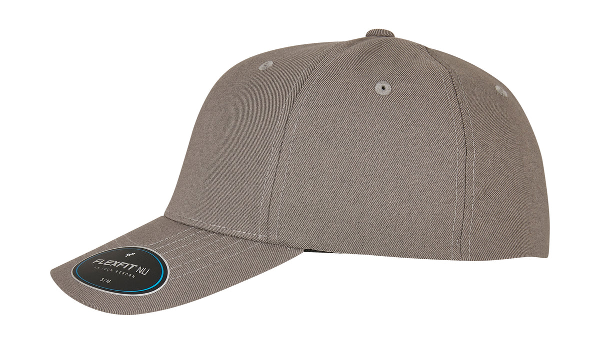 Flexfit cap 6100NU grijs linkerzijkant