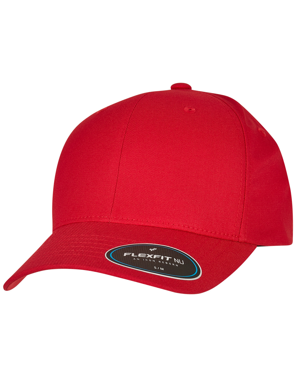 Flexfit cap 6100NU rood gedragen