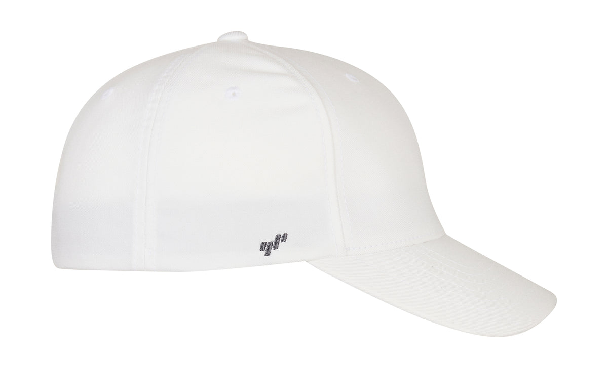 Flexfit cap 6100NU wit rechterzijkant