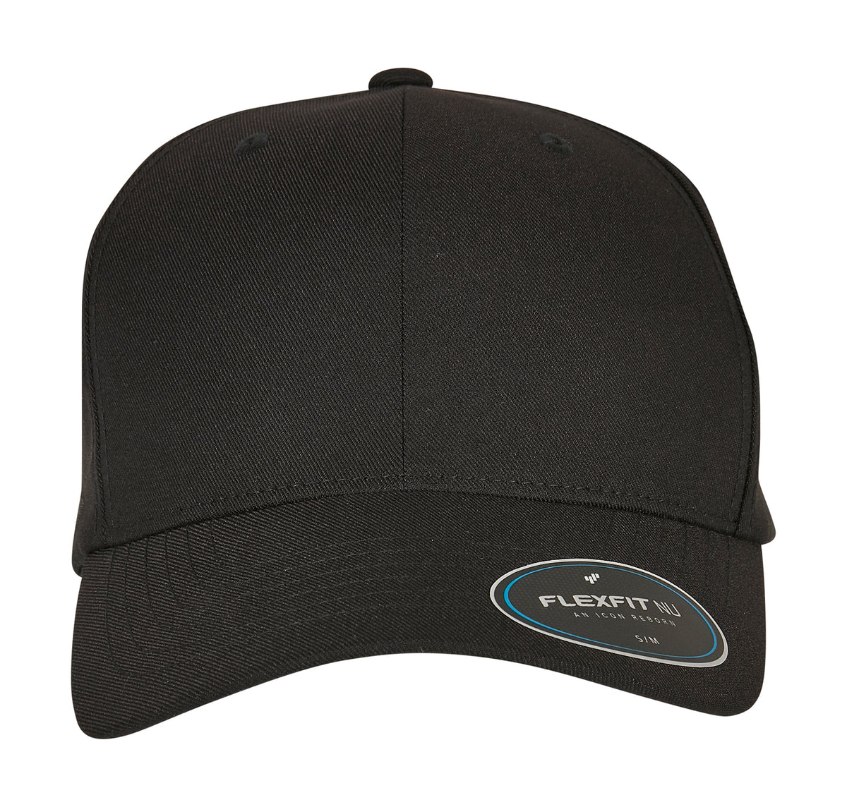 Flexfit cap 6100NU zwart voorkant
