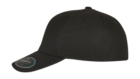 Flexfit cap 6100NU zwart linkerzijkant