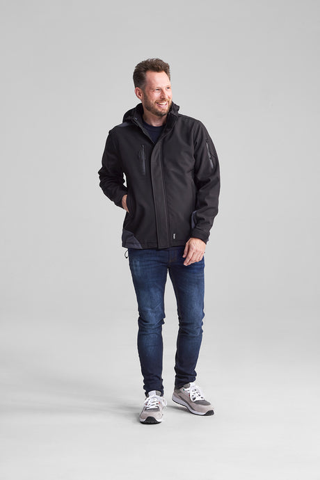 Jayton Luxe Softshell Werkjas met Afritsbare Capuchon