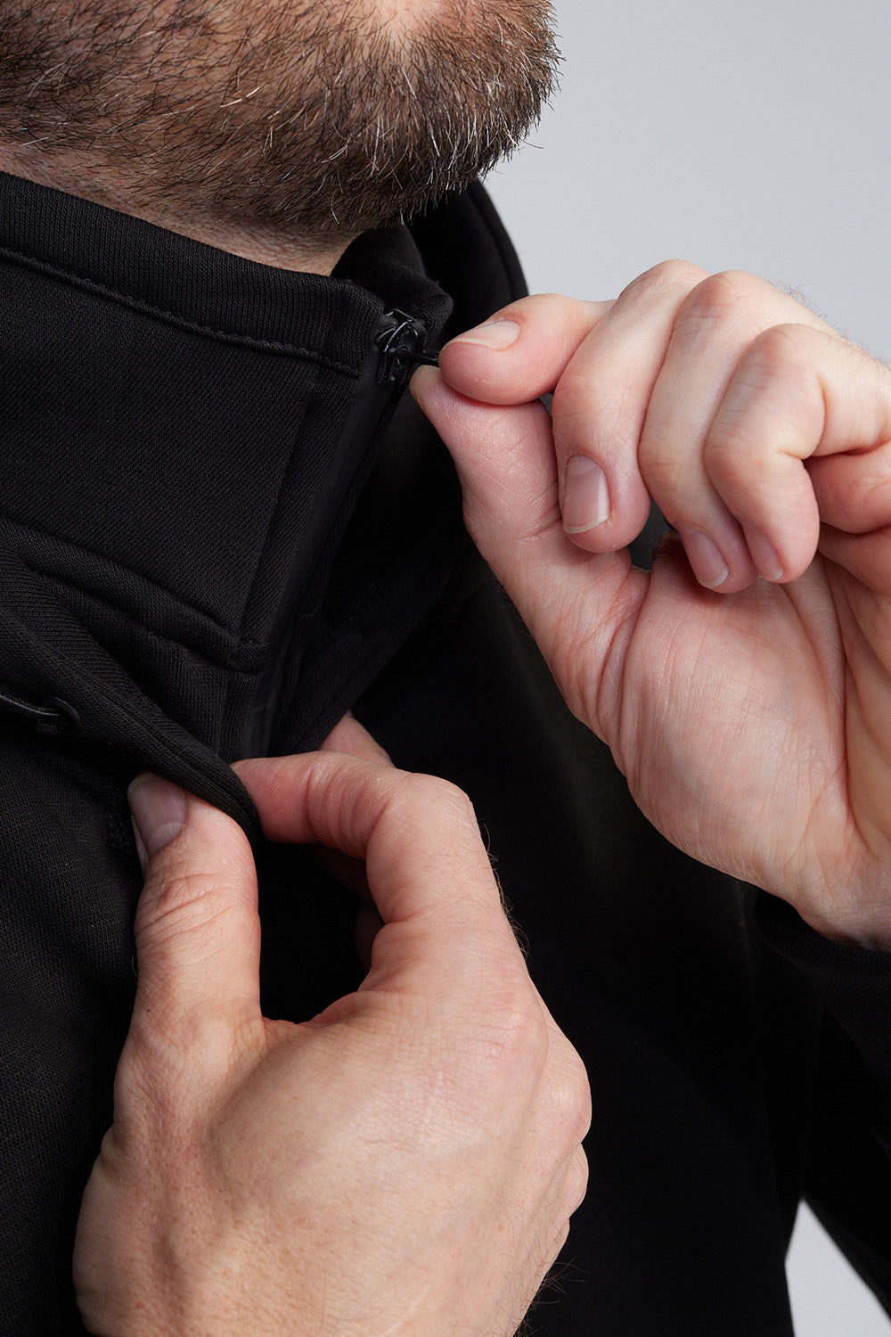 Sherman Raglan Hoodie met Ritskraag