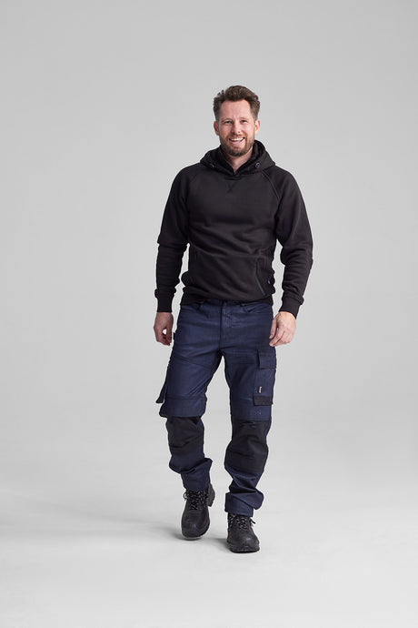 Sherman Raglan Hoodie met Ritskraag