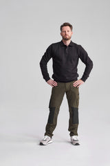 Sinton Polosweater met Boord