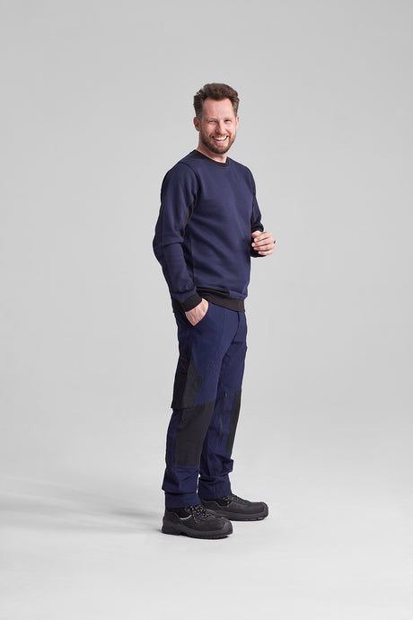 Spade Tweekleurige Crewneck Sweater