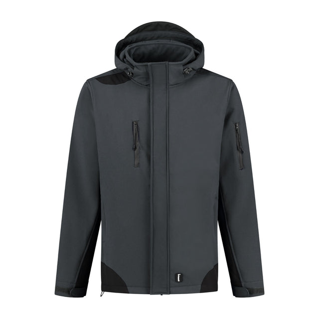 Jayton Luxe Softshell Werkjas met Afritsbare Capuchon